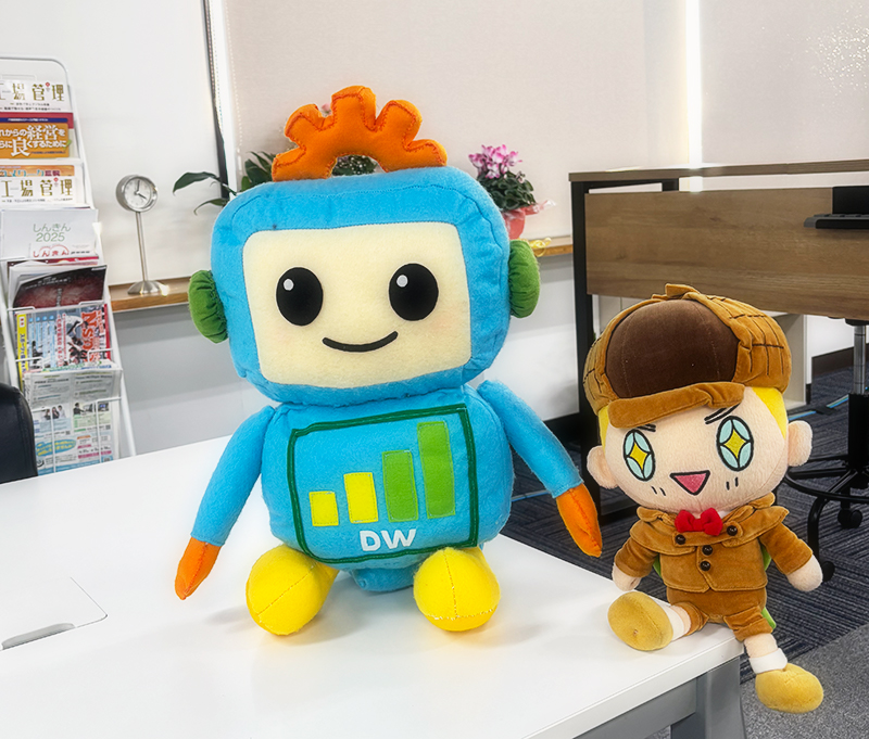 公式キャラクターデジポンとグッジョブ君