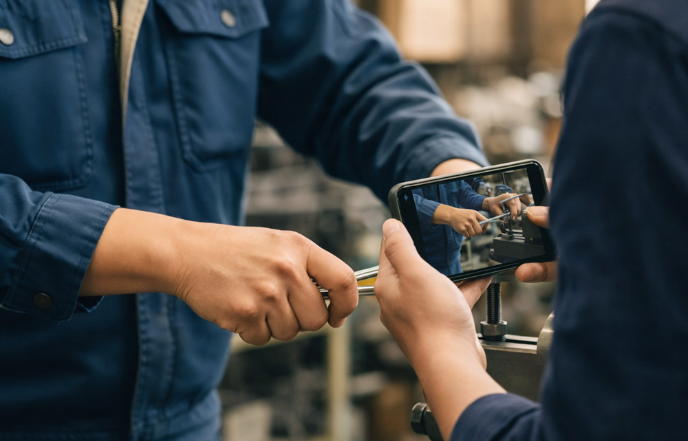 作業を撮影して動画に編集してマニュアル代わりに